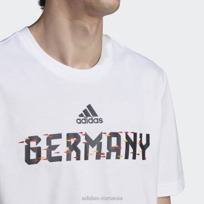 Adidas cupa mondială fifa 2022 germania tricou modă albă bărbați alb 2JBN7158