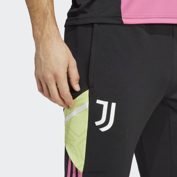 Adidas fashion juventus condivo 22 pantaloni de trening de antrenament magenta bărbați negru/magenta 2JBN13973