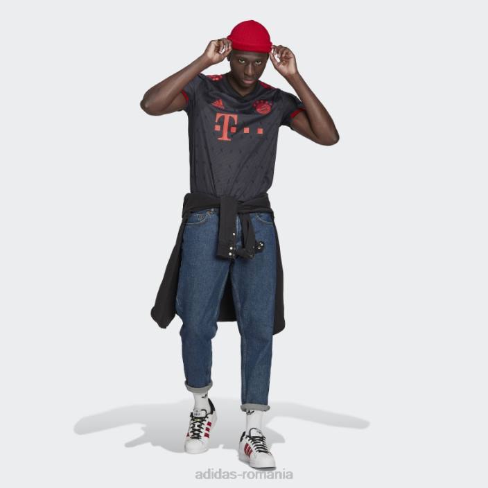 Adidas fc bayern 22/23 tricou al treilea autentic gri noapte bărbați gri de noapte 2JBN14257