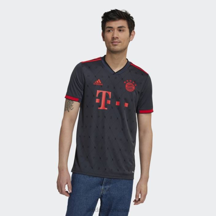 Adidas fc bayern 22/23 tricou al treilea gri noapte adidas bărbați gri de noapte 2JBN6276