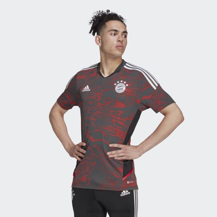 Adidas fc bayern condivo 22 pro tricou roșu adidas bărbați roșu/gri 2JBN14358