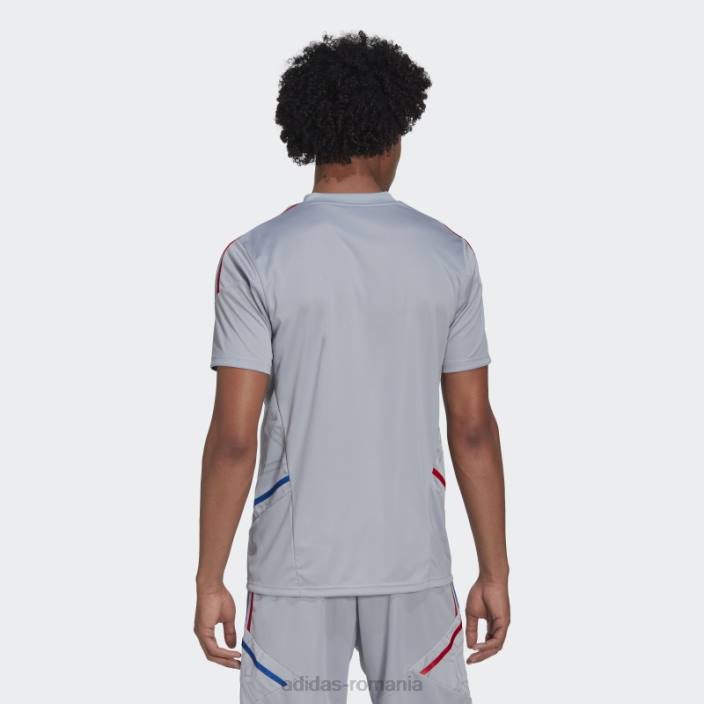 Adidas fierbinte olympique lyonnais condivo 22 tricou de antrenament argintiu adidas bărbați argint 2JBN14556