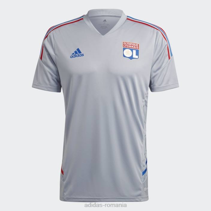 Adidas fierbinte olympique lyonnais condivo 22 tricou de antrenament argintiu adidas bărbați argint 2JBN14556