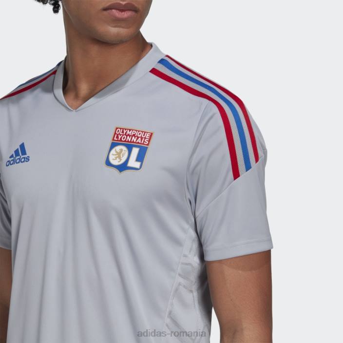 Adidas fierbinte olympique lyonnais condivo 22 tricou de antrenament argintiu adidas bărbați argint 2JBN14556