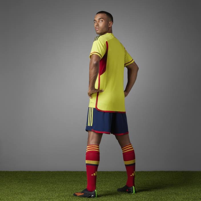 Adidas galben colombia 22 acasă tricou autentic elegant bărbați galben 2JBN7317
