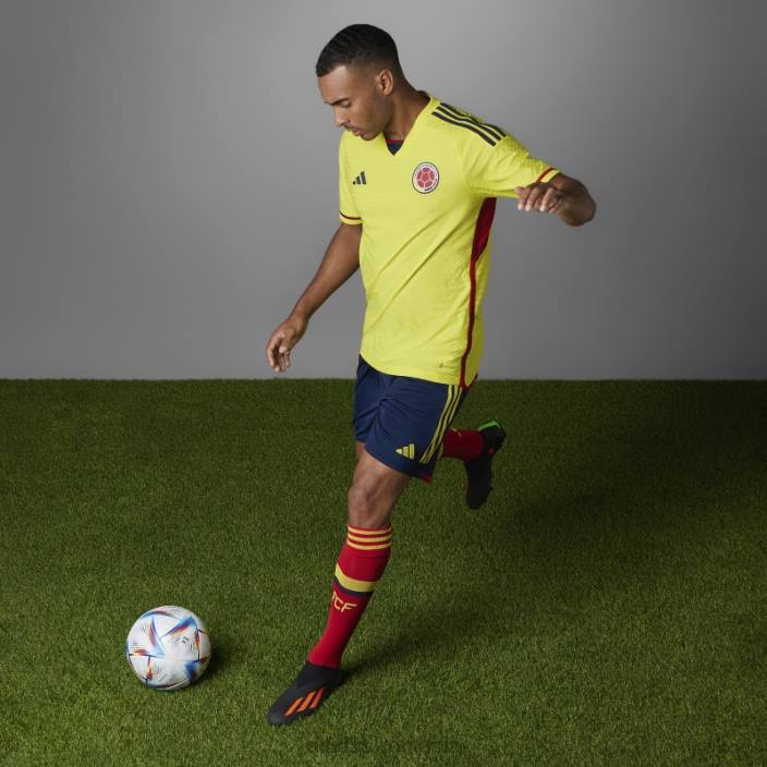 Adidas galben colombia 22 acasă tricou autentic elegant bărbați galben 2JBN7317