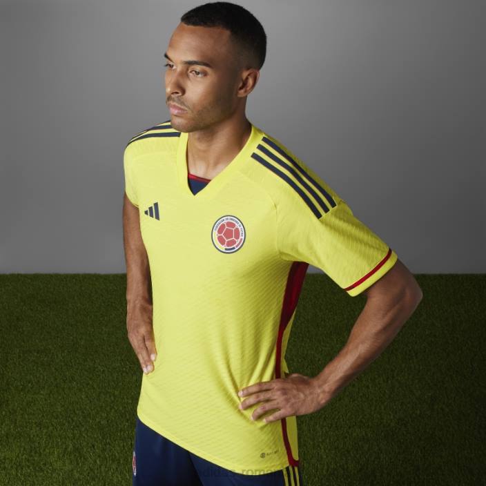 Adidas galben colombia 22 acasă tricou autentic elegant bărbați galben 2JBN7317
