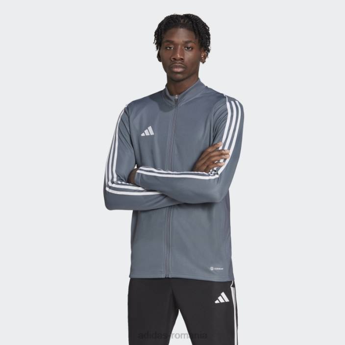 Adidas geaca de antrenament liga 23 tiro onix fashion bărbați onix 2JBN5820