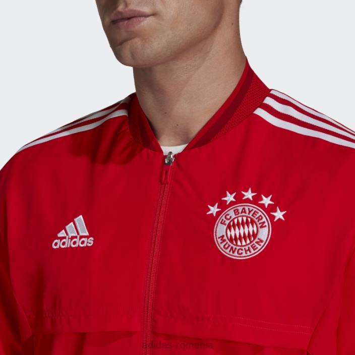 Adidas geaca fc bayern condivo anthem rosie bărbați roșu 2JBN7117
