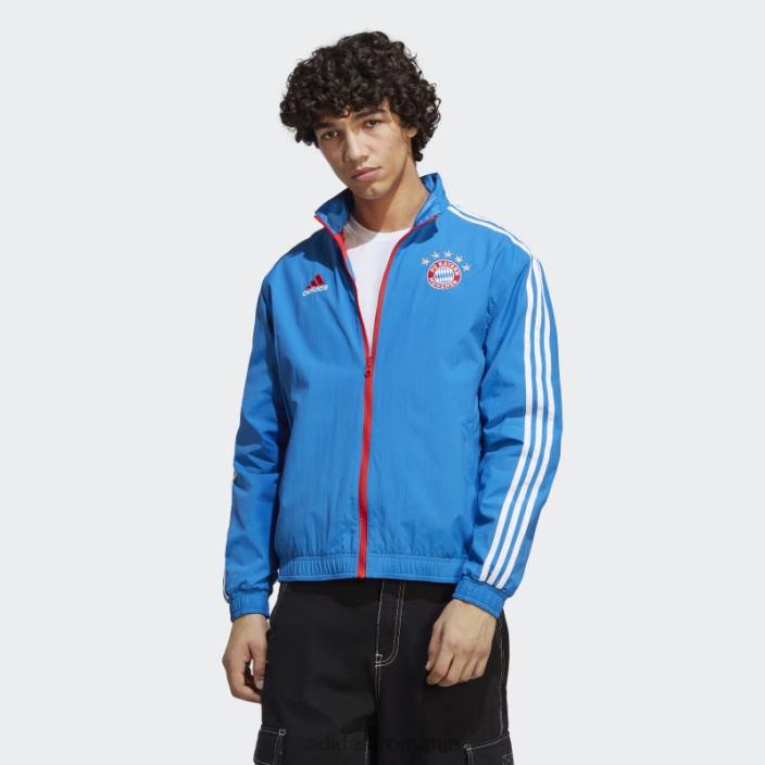 Adidas geaca royal fc bayern anthem bărbați regal/roșu 2JBN14279
