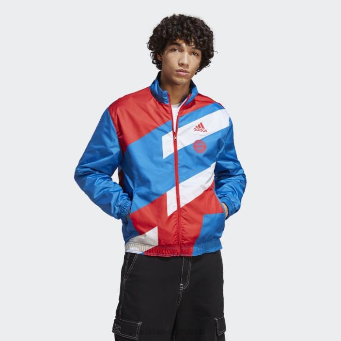 Adidas geaca royal fc bayern anthem bărbați regal/roșu 2JBN14279