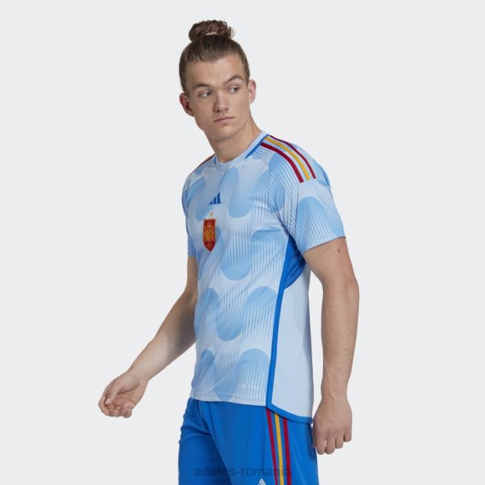 Adidas glow blue spain 22 away jersey fashion bărbați strălucește albastru 2JBN5489