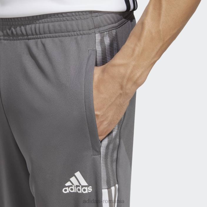 Adidas gri tiro 21 pantaloni sport fashion bărbați gri 2JBN4845
