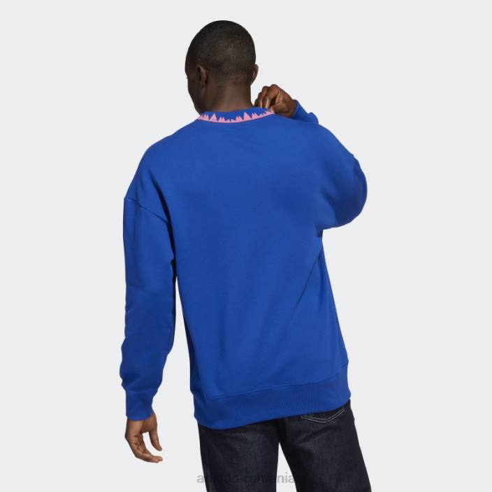 Adidas hanorac adidas lifestyler crew royal juventus bărbați regal 2JBN14379