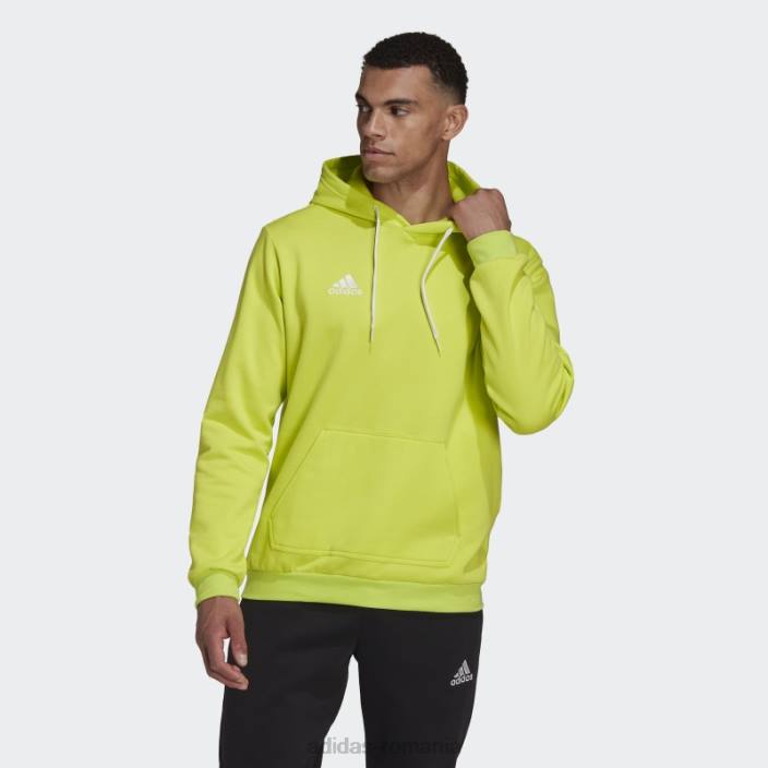 Adidas hanorac elegant entrada 22 transpirație galben sol bărbați galben sol 2JBN15205