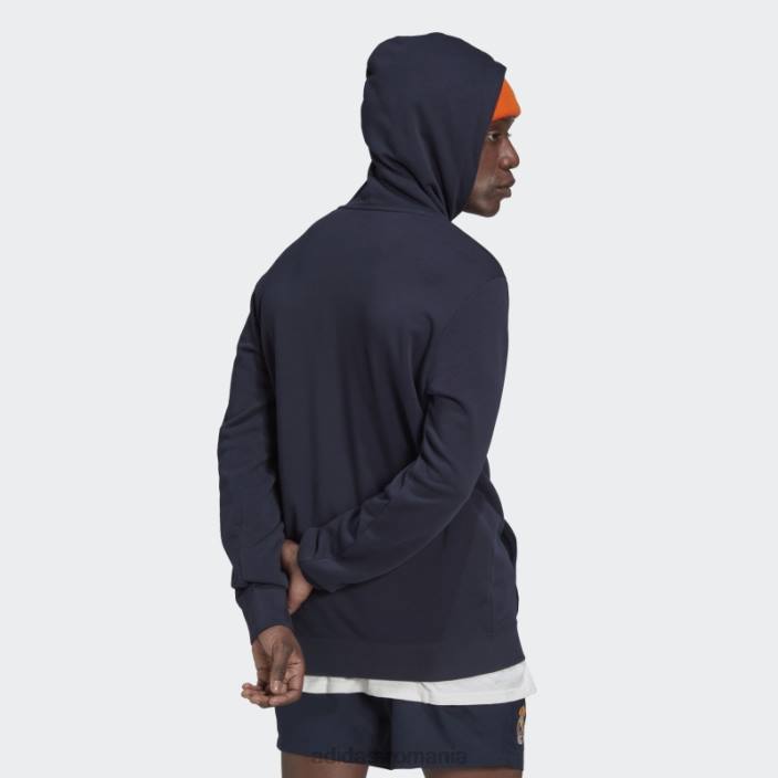 Adidas hanorac grafic ADN real madrid night navy bărbați marina de noapte 2JBN13663