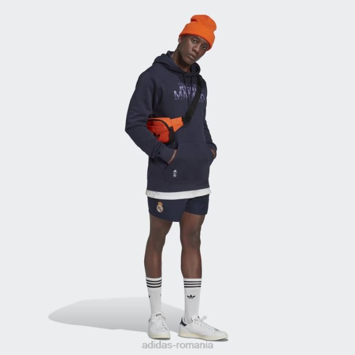 Adidas hanorac grafic ADN real madrid night navy bărbați marina de noapte 2JBN13663