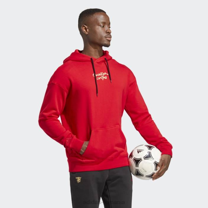 Adidas hanorac manchester united chinese story stacojiu bărbați stacojiu 2JBN14059