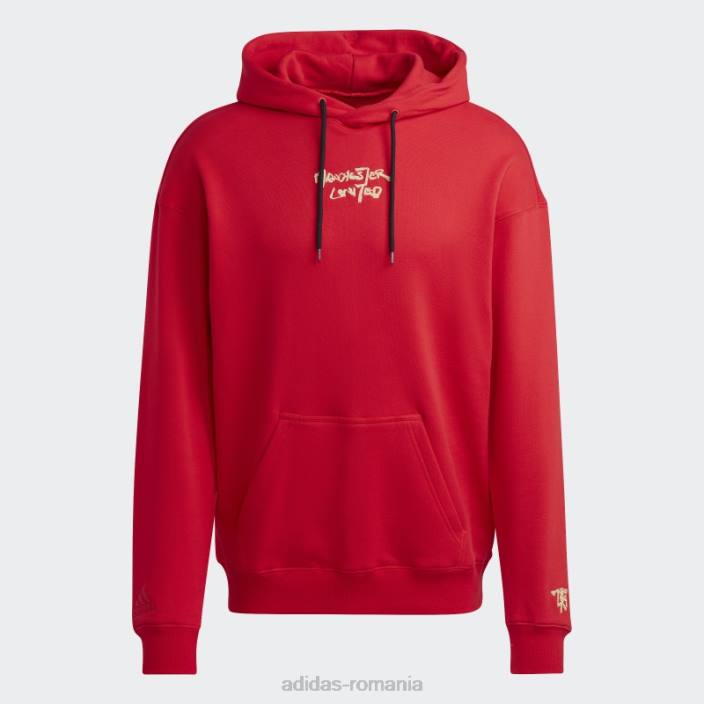 Adidas hanorac manchester united chinese story stacojiu bărbați stacojiu 2JBN14059