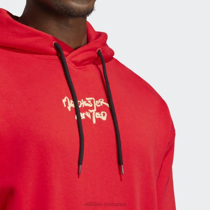 Adidas hanorac manchester united chinese story stacojiu bărbați stacojiu 2JBN14059