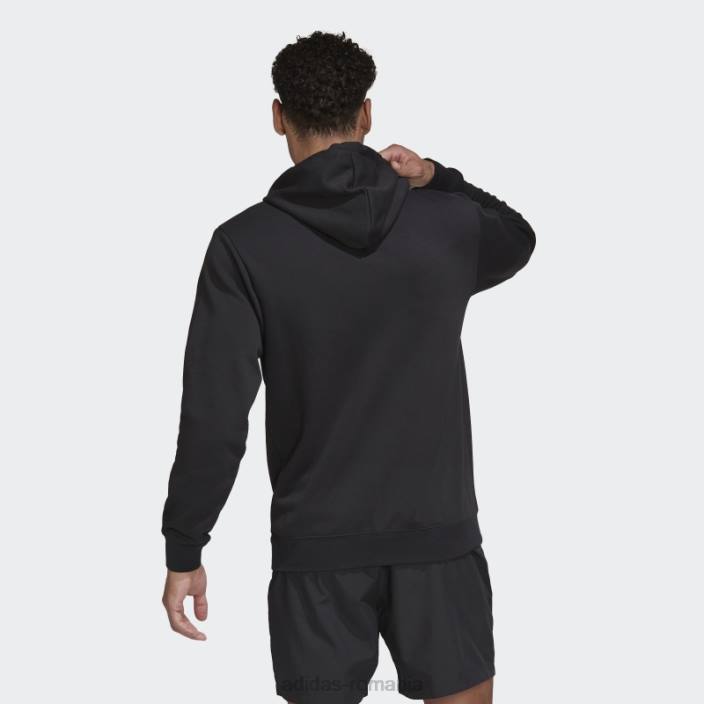 Adidas hanorac negru cu glugă cu grafică ADN manchester united bărbați negru 2JBN13840