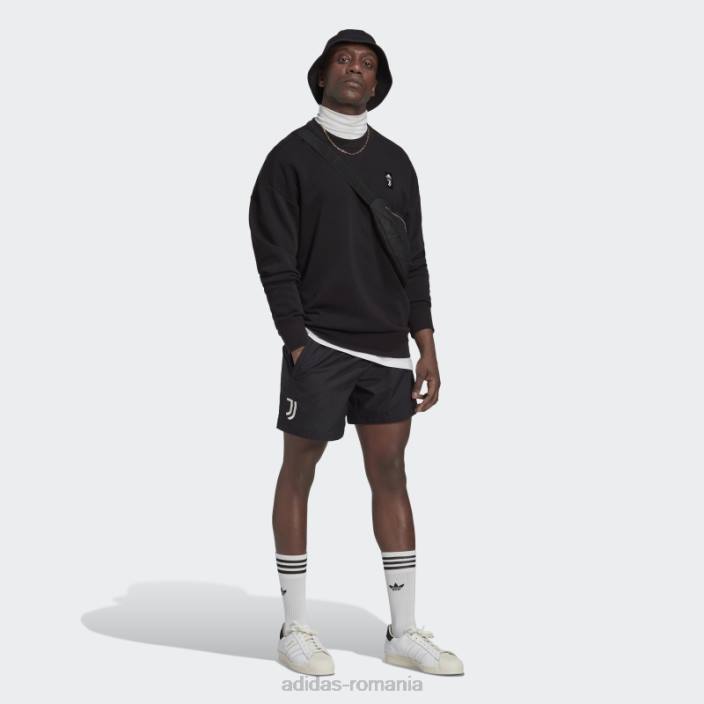 Adidas hanorac negru juventus graphic crew adidas bărbați negru 2JBN14409
