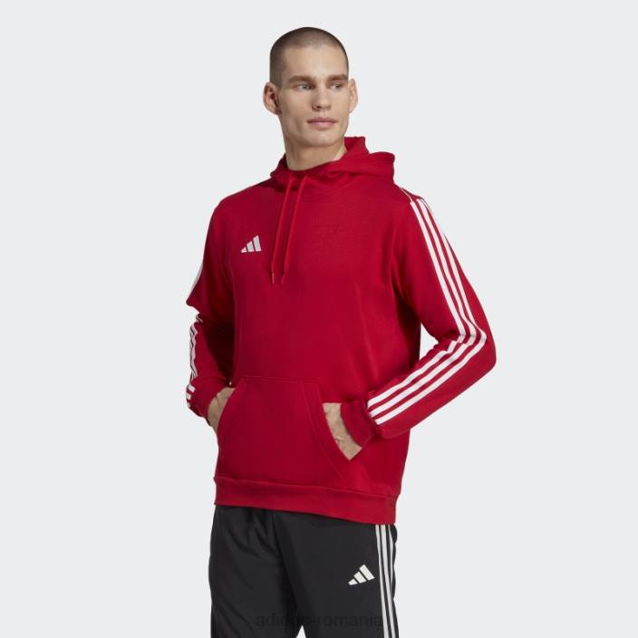 Adidas hanorac roșu de transpirație Tiro 23 League bărbați roșu 2JBN13769