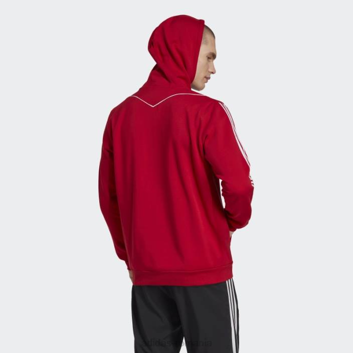 Adidas hanorac roșu de transpirație Tiro 23 League bărbați roșu 2JBN13769