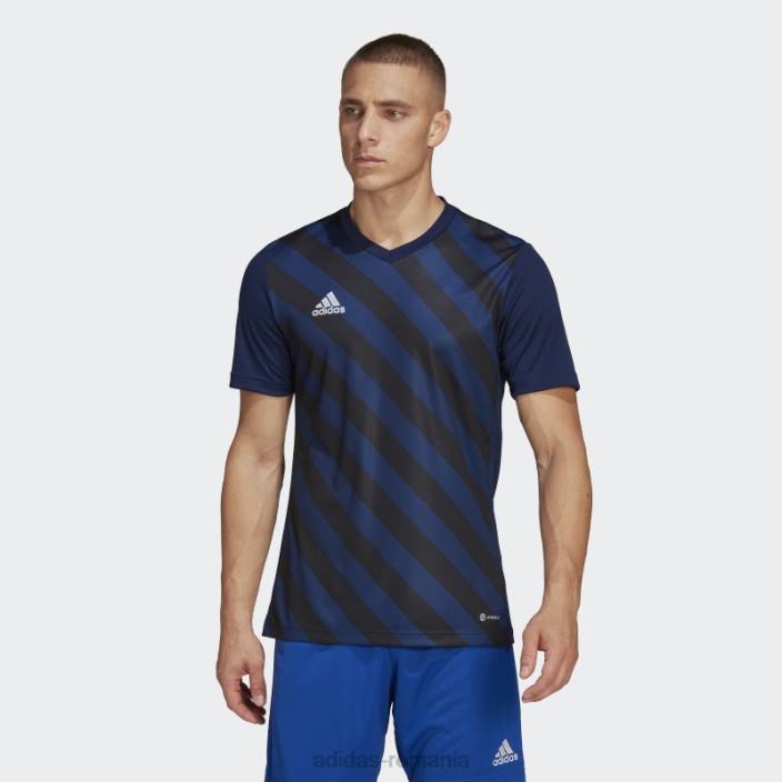 Adidas hot entrada 22 tricou grafic negru bărbați bleumarin/negru 2JBN13746