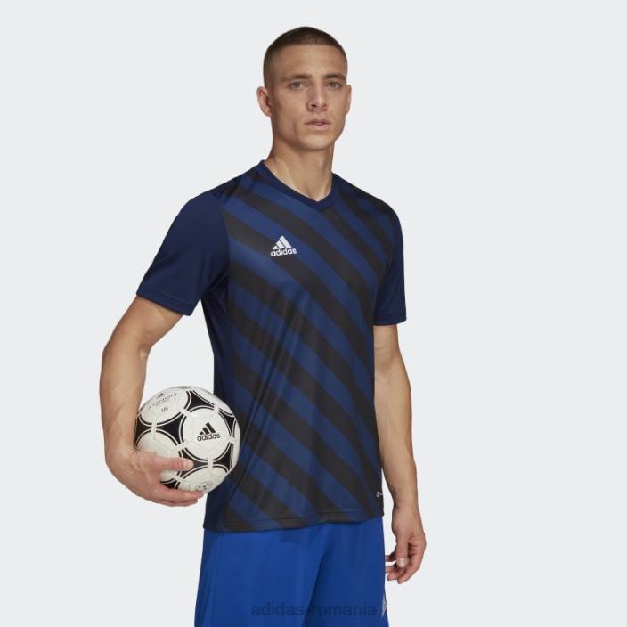 Adidas hot entrada 22 tricou grafic negru bărbați bleumarin/negru 2JBN13746