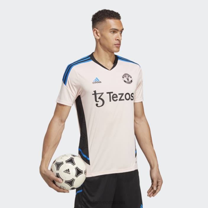 Adidas icey pink manchester united condivo 22 tricou de antrenament fashion bărbați roz ca gheață 2JBN964