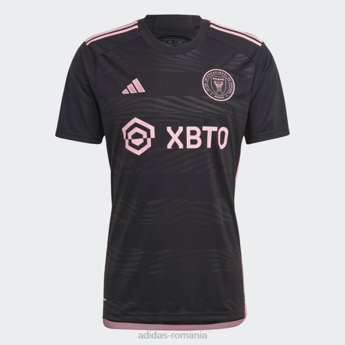 Adidas inter miami cf 23/24 tricou deplasare negru bărbați negru 2JBN13130