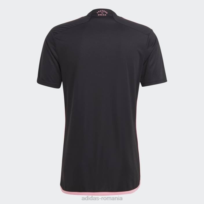Adidas inter miami cf 23/24 tricou deplasare negru bărbați negru 2JBN13130