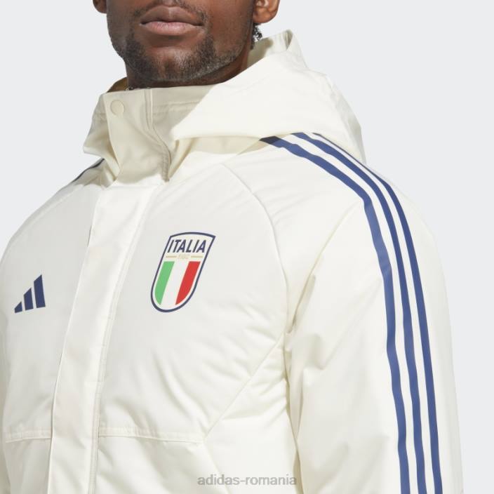 Adidas italia condivo 23 stadion parka albă bărbați alb 2JBN14168