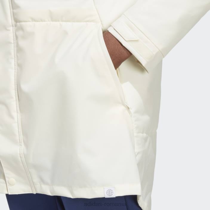 Adidas italia condivo 23 stadion parka albă bărbați alb 2JBN14168