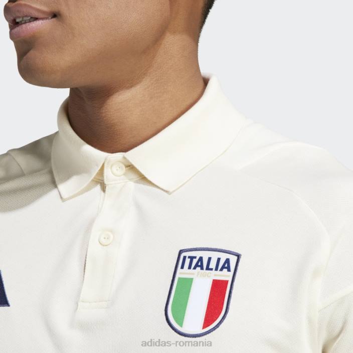 Adidas italia tiro 23 tricou polo bumbac alb bărbați alb 2JBN14258