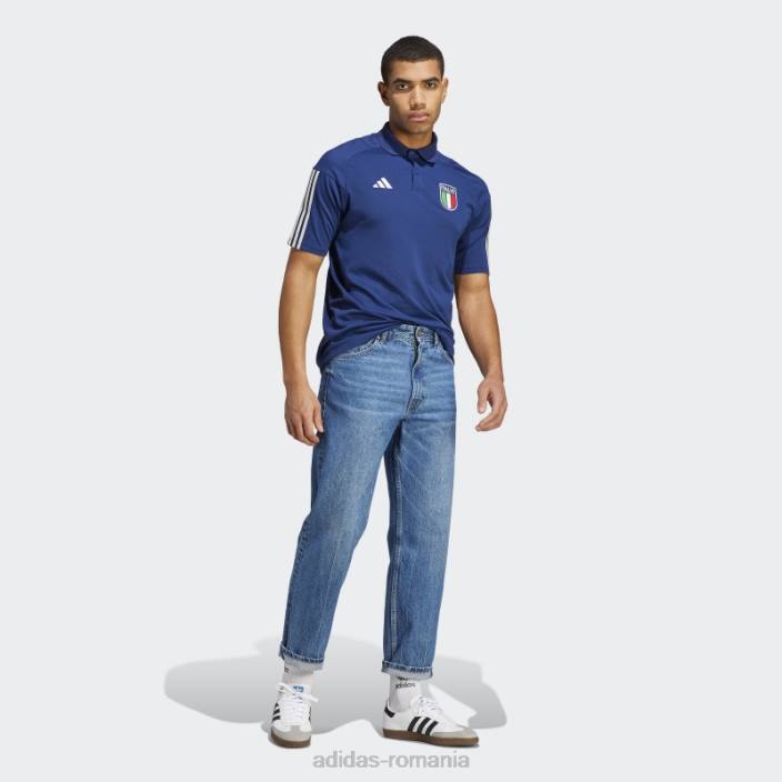 Adidas italia tiro 23 tricou polo bumbac albastru închis bărbați albastru inchis 2JBN13735