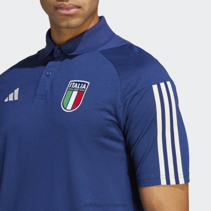 Adidas italia tiro 23 tricou polo bumbac albastru închis bărbați albastru inchis 2JBN13735