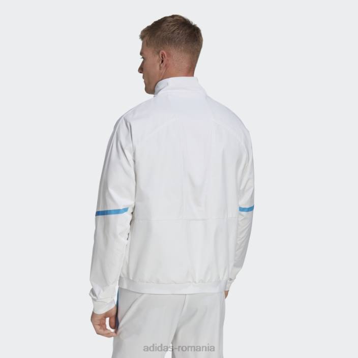 Adidas jachetă albă cu imnul zilei jocului din Belgia bărbați alb 2JBN7162
