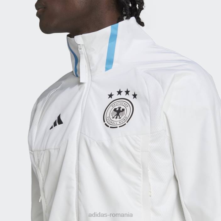 Adidas jachetă albă cu imnul zilei jocului german bărbați alb 2JBN7193