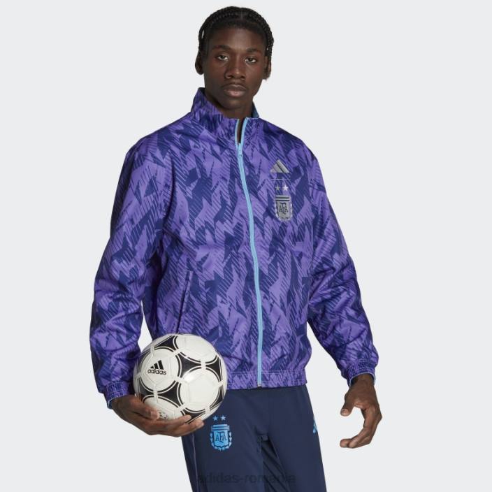 Adidas jachetă albastru deschis pentru imnul argentinian bărbați albastru deschis 2JBN790