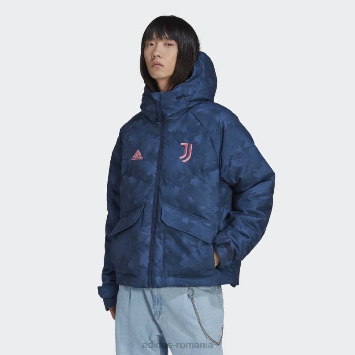 Adidas jachetă de puf de noapte indigo juventus lifestyler bărbați indigo de noapte 2JBN14404
