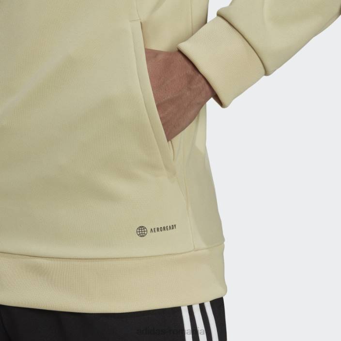 Adidas jachetă de sport benfica condivo bej nisip adidas bărbați bej nisipos 2JBN14340