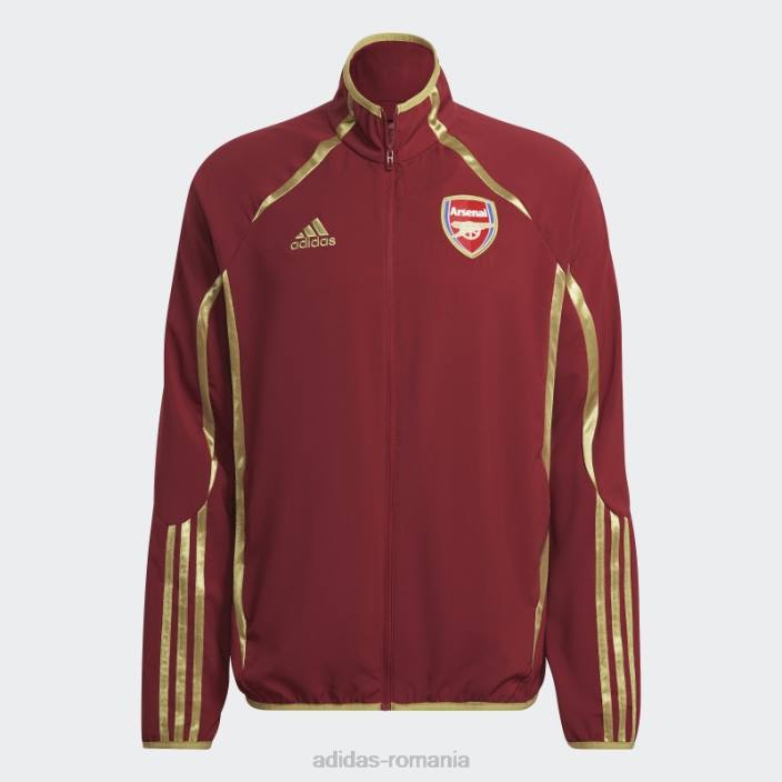 Adidas jachetă țesută arsenal teamgeist noble maroon bărbați nobil maro 2JBN15229
