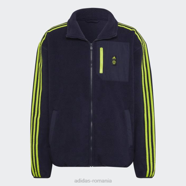Adidas jachetă ink manchester united lifestyler fleece adidas bărbați cerneală 2JBN14433