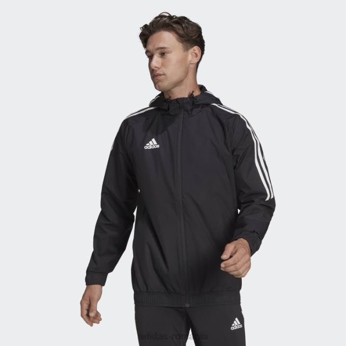 Adidas jachetă neagră condivo 22 pentru orice vreme bărbați negru 2JBN6316