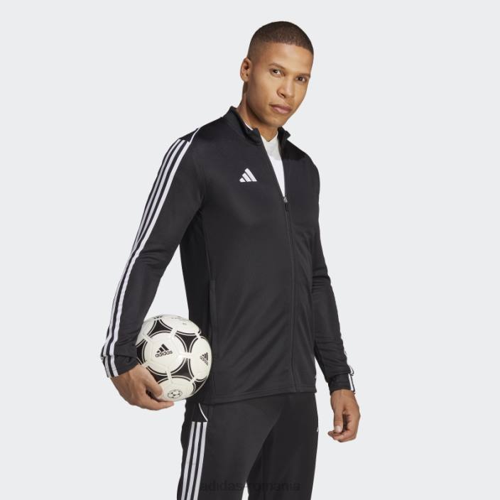 Adidas jachetă neagră de antrenament league tiro 23 bărbați negru 2JBN4870
