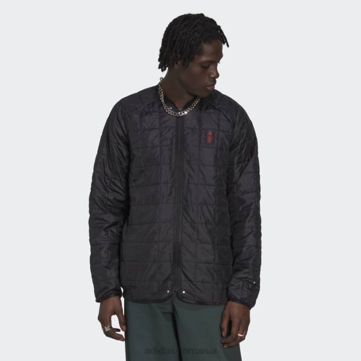 Adidas jachetă neagră de voiaj manchester united adidas bărbați negru 2JBN14343