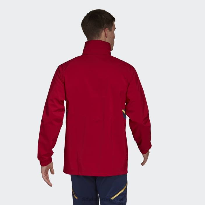 Adidas jacheta ajax amsterdam condivo 22 storm victory red bărbați roșu victorie 2JBN14306
