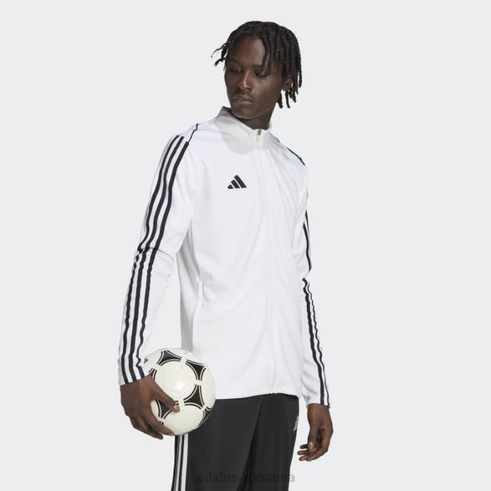 Adidas jacheta de antrenament liga 23 alb fashion bărbați alb 2JBN6163